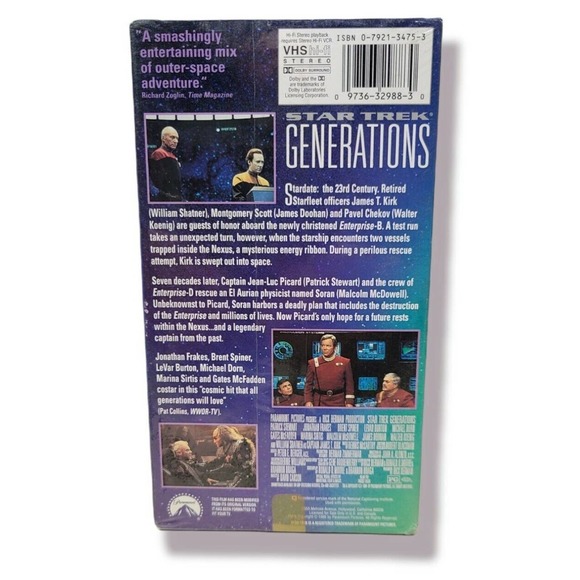 Star Trek Generations VHS Factory Sealed - Picture 3 of 4